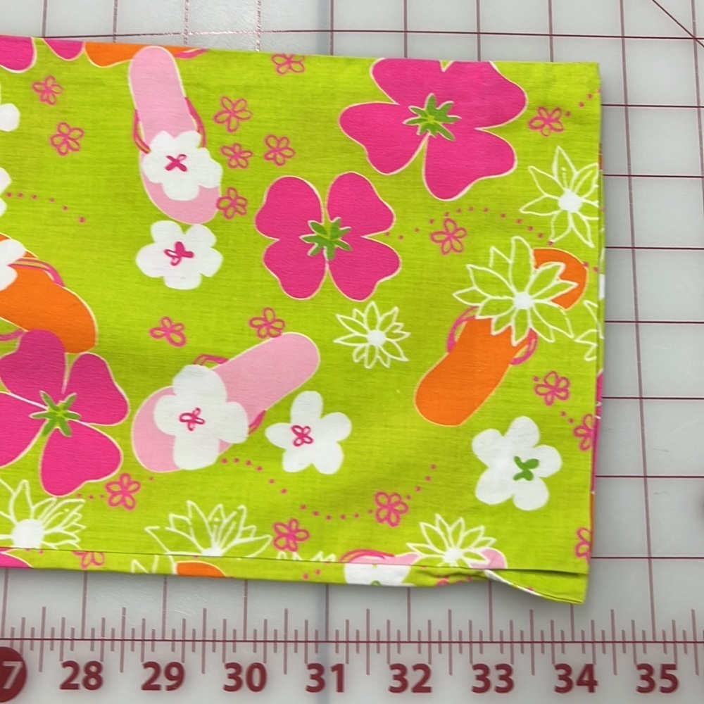 LILLY PULITZER Vintage Gidget Preppy Retro Pink/Green Flip Flop Floral Capri 2 - Picture 13 of 13